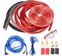 Câble d'installation de l'amplificateur du caisson de basses, entraînement de la voiture, 4 câbles pour les circuits du kit