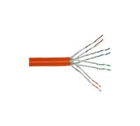 Câble d'installation duplex S / FTP PiMF Cat.7a AWG23 1200MHz sans halogène orange 300m