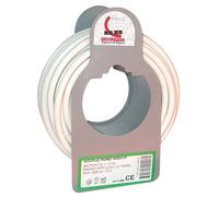 Câble d'installation H05VV-F - 2x1mm² - L : 10 m - bobinot - blanc