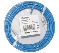 Câble d'installation rigide - H07V-U - 1x1.5mm² - L : 25 m - bobinot - bleu