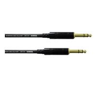 Câble d'instrument 2 x jack 6,3 mm REAN stéréo Cordial 3 m Câble jack noir 2 x