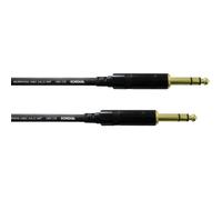 Câble d'instrument 2 x jack 6,3 mm REAN stéréo Cordial 3 m Câble jack noir 2 x jack
