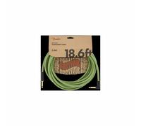 Fender Câble pour instrument Festival en chanvre 5,5 m droit/angle Vert