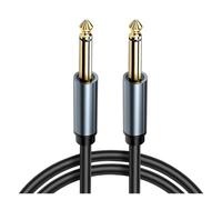 Câble d'instrument Jack plaqué Or 6.35 Mm à 6.35 Mm, câble Audio stéréo équilibré TRS 6.35mm 1/4 "mâle à 6.35mm 1/4" mâle TRS(Mono,10m)