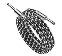 Câble d'instrument - Ligne audio blindée, cordon jack droit | Outil de réduction du bruit fiable Conducteur de sortie Crisp support live musique pratique enregistrement guitare basse clavier ukulélé