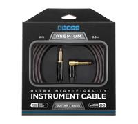 Câble d'instrument ultra haute fidélité GAMME BIC-P18A - 18ft / 5.5m - Connecteurs jack 1/4 de pouce droit à coudé plaqués or 24 carats - Pour guitare et basse, pour un son de qualité supérieure