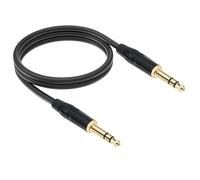 Câble d'interconnexion stéréo Jack stéréo 6,35 mm câble d'interconnexion avec cordon audio stéréo Quartz 1/4 TRS vers TRS Stereo Audio (2M/6.5Ft)