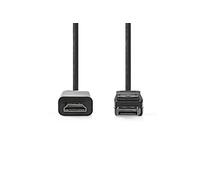 Nedis CCGL37100BK20 câble vidéo et adaptateur 2 m HDMI Type A (Standard) DisplayPort Noir