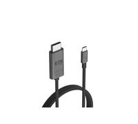 Linq Connects Câble USB-C vers DisplayPort Pro 8K/60Hz de 2m, pour écran/TV (8K), 1x USB-C (Mâle), 1 x DisplayPort 8K (Mâle), DP 1.4, jusqu'à 8K/60Hz ou 4K/144Hz, Gris