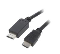 Cable DisplayPort 1.1 male HDMI 2.0 male 5m noir
