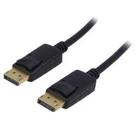 Cable DisplayPort 1.2 male des deux cotes 1.8m noir