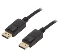 Cable DisplayPort 1.2 male des deux cotes 5m noir