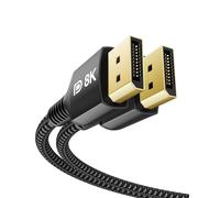 Câble DisplayPort 1.4 240Hz Stouchi 3 M/10FT DP1.4, supporte 8K@60Hz 4K@60Hz/144Hz/120Hz 5K@60Hz/120Hz 2K@165Hz/240Hz FreeSync G-Sync 32,4Gbit/s HDR10 Display Port Moniteur noir