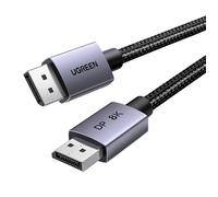 UGREEN Câble DisplayPort 1.4 8K 60Hz 4K 240Hz Câble DP vers DisplayPort 1.4 8K Aluminium Mâle vers Mâle HDR GSync Nylon Tressé Compatible avec PC HDTV Projecteur Carte Graphique (1M)