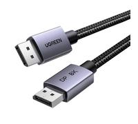 UGREEN Câble DisplayPort 1.4 8K 60Hz 4K 240Hz Câble DP vers DisplayPort 1.4 8K Aluminium Mâle vers Mâle HDR GSync Nylon Tressé Compatible avec PC HDTV Projecteur Carte Graphique (2M)