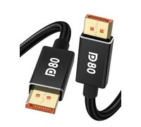 Câble DisplayPort 2.1 2 m 80 Gbps [Certifié VESA], 16K DP80 [16K@60Hz, 8K@240Hz, 4K @540Hz] Câble DP 2.1 UHBR20, HDR, HDCP2.3, DSC 1.2a, FreeSync G-Sync pour moniteur de jeu 5090 79000 Carte graphique
