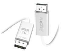 Câble Displayport 2.1 en fibre optique de 1,1 m, câble DP 2.1 [16K30Hz 8K60Hz 4K240Hz], cordon de port d'affichage super flexible AOC prend en charge UHBR10/HDR/HDCP/DSC 1.2a/FreeSync G-Sync pour