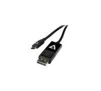 - Câble DisplayPort - 24 pin USB-C (M) pour DisplayPort (M) - 2 m - noir