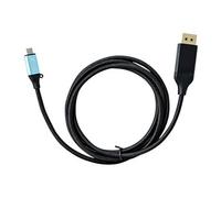 - Câble DisplayPort - 24 pin USB-C (M) pour DisplayPort (M) - Thunderbolt 3 - 2 m - support 4K