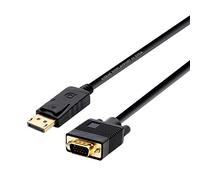 Aisens – Câble DisplayPort vers VGA A125-0365 – DisplayPort mâle, VGA mâle, 2 m – Noir