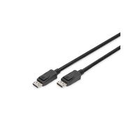 Câble DisplayPort ASSMANN Electronic 3m Noir - DP 1.4, 7680x4320, 32.4 Gbit/s, Connecteurs Mâle Plaqué Or, HDCP & DPCP, 120Hz