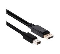 Câble DisplayPort - Club 3D - 2 m - Mini DisplayPort (M) vers DisplayPort (M) - Support 4K - Noir