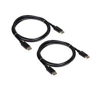 - Câble DisplayPort - DisplayPort (M) pour DisplayPort (M) - DisplayPort 1.2 - 1.8 m - support pour 4K60Hz (3840 x 2160) (pack de 2)