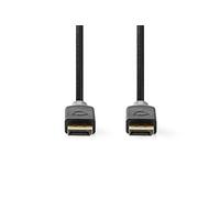 - Câble DisplayPort - DisplayPort (M) pour DisplayPort (M) - DisplayPort 1.4 - 1 m - moulé, rond, support 4K 120 Hz, support pour 8K60Hz - anthracite