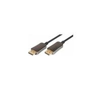 DisplayPort AOC hybrid-fiber connection cable M/M, 20m, UHD 8K@60Hz, gold, bl