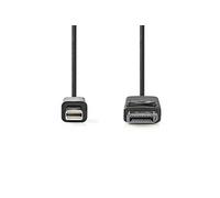 Nedis CCGP37400BK30 câble DisplayPort 3 m Mini DisplayPort Noir