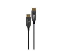 Câble DisplayPort Gembird AOC 8K 30m, Connecteurs Métal Plaqué Or, DP 1.4, 7680x4320 120Hz, Fibre Optique, Diamètre 4.5mm, CC-DP8K-AOC-30M