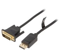 Cable DisplayPort male DVI-D -24+1- male 1m noir