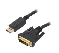 Cable DisplayPort male DVI-D male 1.8m - noir