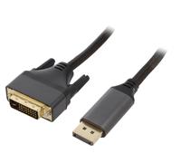 Cable DisplayPort male DVI-D male 1.8m noir