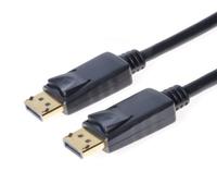 PremiumCord Câble de Connexion 4K DisplayPort 1.2 M/M 5 m, Mâle vers Mâle, 18Gbps, Vidéo 4K@60Hz 2160p, Full HD 1080p, HDCP, Connecteurs Plaqués Or, Noir