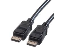 Câble de raccordement Value DisplayPort Fiche mâle DisplayPort, Fiche mâle DisplayPort 1.50 m noir 11.99.5629 blindé Câble