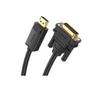 Câble DisplayPort vers DVI 24 1 1080P Câble DP Mâle vers DVI D Mâle Ordinateur PC Carte Graphie Ecran Projecteur (2 M)