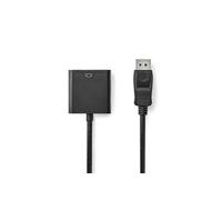 Câble DisplayPort vers DVI DisplayPort Mâle - DVI-D Femelle à 24 +1 Broches 0,2 m Noir