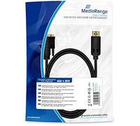 MediaRange DisplayPort™ auf DVI Anschlusskabel, vergoldete Kontakte, DP Stecker/