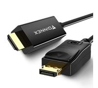 Câble Displayport Vers Hdmi 1M, Câble Dp Vers Hdmi 1080P@60Hz H , Display Port To Hdmi Cable Mâle Dp 1.2 To Hdmi 1.4 Câble Pour Laptop,Pc,Desktop À Moniteur,Tv,Projecteur[Video645]