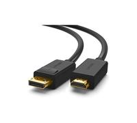 Câble DisplayPort vers HDMI 4K UHD Adaptateur DP vers HDMI 1080P Connecteus Plaqués Or