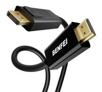 Câble DisplayPort vers HDMI, Adaptateur DisplayPort vers HDMI mâle vers mâle Cordon plaqué Or pour Lenovo, HP, ASUS, Dell et Autres Marques - 3m