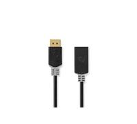NEDIS Câble DisplayPort vers HDMI DisplayPort Mâle - Sortie HDMI? 0,2 m Anthracite