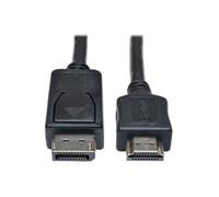 Câble DisplayPort vers HDMI - Eaton - P582-006 - Adaptateur M/M - Longueur 1,8 m - Conversion DP vers HDMI
