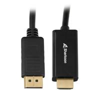Câble DisplayPort vers HDMI - SHARKOON - 4K 60Hz - 2 0m - Actif - Noir