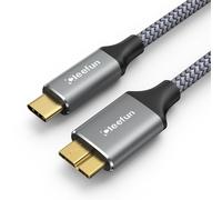 Cable Disque Dur Externe Usb C 50Cm, Solide Et Stable Cable Usb C Vers Micro-B 3.1(10Gps)-Gris[Cable05497]