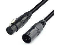 Câble DMX-512 XLR 5 broches mâle vers XLR 5 broches femelles