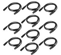 Câble DMX de 2 m, 10 câbles de signal DMX WorldLite de 2 mètres, câble de | Lot de 10 connecteurs métalliques DMX512 de qualité supérieure pour feux de scène DJ