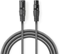 Câble DMX numérique 110 Ohms OS XLR 3 broches mâle 0,5 Gris