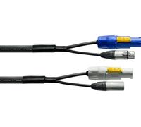 Cable DMX XLR 3 Points + Powercon 5 M Câbles jack / instrument